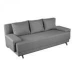 Canapea extensibila Napoli Grey, 205x90x86 cm, cu lada de depozitareTip: Extensibila | Interval lungime: Peste 200 cm | Forma: Standard | Material tapiterie: Textil | Suprafata pentru dormit: 140x190 cm | Numar locuri: 3 - imagine 3