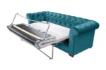 Canapea extensibila Oxford Chesterfield, 88x216x75 cm, 3 locuri, Azur - imagine 13