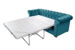 Canapea extensibila Oxford Chesterfield, 88x216x75 cm, 3 locuri, Azur - imagine 16