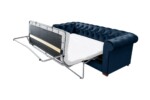 Canapea extensibila Oxford Chesterfield, 88x216x75 cm, 3 locuri, Dark Blue - imagine 15