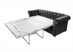 Canapea extensibila Oxford Chesterfield, 88x216x75 cm, 3 locuri, Graphite - imagine 13