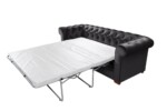 Canapea extensibila Oxford Chesterfield, 88x216x75 cm, 3 locuri, Graphite - imagine 14