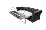 Canapea extensibila Oxford Chesterfield, 88x216x75 cm, 3 locuri, Graphite - imagine 16