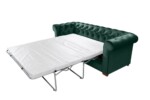 Canapea extensibila Oxford Chesterfield, 88x216x75 cm, 3 locuri, Green - imagine 14