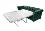 Canapea extensibila Oxford Chesterfield, 88x216x75 cm, 3 locuri, Green - imagine 15
