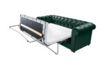 Canapea extensibila Oxford Chesterfield, 88x216x75 cm, 3 locuri, Green - imagine 16