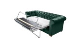 Canapea extensibila Oxford Chesterfield, 88x216x75 cm, 3 locuri, Green - imagine 17