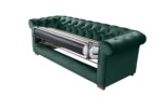 Canapea extensibila Oxford Chesterfield, 88x216x75 cm, 3 locuri, Green - imagine 19
