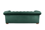 Canapea extensibila Oxford Chesterfield, 88x216x75 cm, 3 locuri, Green - imagine 7