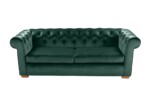 Canapea extensibila Oxford Chesterfield, 88x216x75 cm, 3 locuri, Green - imagine 8