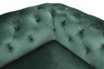 Canapea extensibila Oxford Chesterfield, 88x216x75 cm, 3 locuri, Green - imagine 10