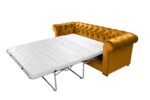 Canapea extensibila Oxford Chesterfield, 88x216x75 cm, 3 locuri, Mustard - imagine 12