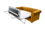Canapea extensibila Oxford Chesterfield, 88x216x75 cm, 3 locuri, Mustard - imagine 13