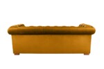 Canapea extensibila Oxford Chesterfield, 88x216x75 cm, 3 locuri, Mustard - imagine 5