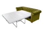 Canapea extensibila Oxford Chesterfield, 88x216x75 cm, 3 locuri, Olive - imagine 13