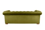 Canapea extensibila Oxford Chesterfield, 88x216x75 cm, 3 locuri, Olive - imagine 7