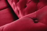 Canapea extensibila Oxford Chesterfield, 88x216x75 cm, 3 locuri, Red - imagine 16