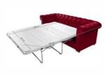 Canapea extensibila Oxford Chesterfield, 88x216x75 cm, 3 locuri, Red - imagine 8