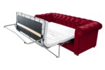 Canapea extensibila Oxford Chesterfield, 88x216x75 cm, 3 locuri, Red - imagine 9