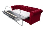 Canapea extensibila Oxford Chesterfield, 88x216x75 cm, 3 locuri, Red - imagine 10
