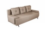 Canapea extensibila Roma Lux Beige 205x90x86 cm + lada de depozitare, bejInterval lungime: Peste 200 cm | Forma: Standard | Tip: Extensibila | Material tapiterie: Textil | Numar locuri: 3 | Garantie: 2 ani - imagine 4