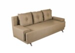 Canapea Extensibila Roma Lux Cappuccino 205x90x86 cm + lada de depozitareInterval lungime: Peste 200 cm | Forma: Standard | Tip: Extensibila | Material tapiterie: Textil | Numar locuri: 3 | Garantie: 2 ani - imagine 3