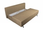 Canapea Extensibila Roma Lux Cappuccino 205x90x86 cm + lada de depozitareInterval lungime: Peste 200 cm | Forma: Standard | Tip: Extensibila | Material tapiterie: Textil | Numar locuri: 3 | Garantie: 2 ani - imagine 5