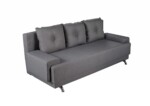 Canapea extensibila Roma Lux Grey 205x90x86 cm + lada de depozitare, griInterval lungime: Peste 200 cm | Forma: Standard | Tip: Extensibila | Material tapiterie: Textil | Numar locuri: 3 | Garantie: 2 ani - imagine 4