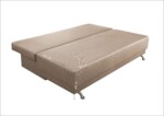 Canapea Extensibila Roma Beige Dark Chocolate 205x90x86 cm + lada de depozitareInterval lungime: Peste 200 cm | Forma: Standard | Tip: Extensibila | Material tapiterie: Textil | Numar locuri: 3 | Garantie: 2 ani - imagine 3
