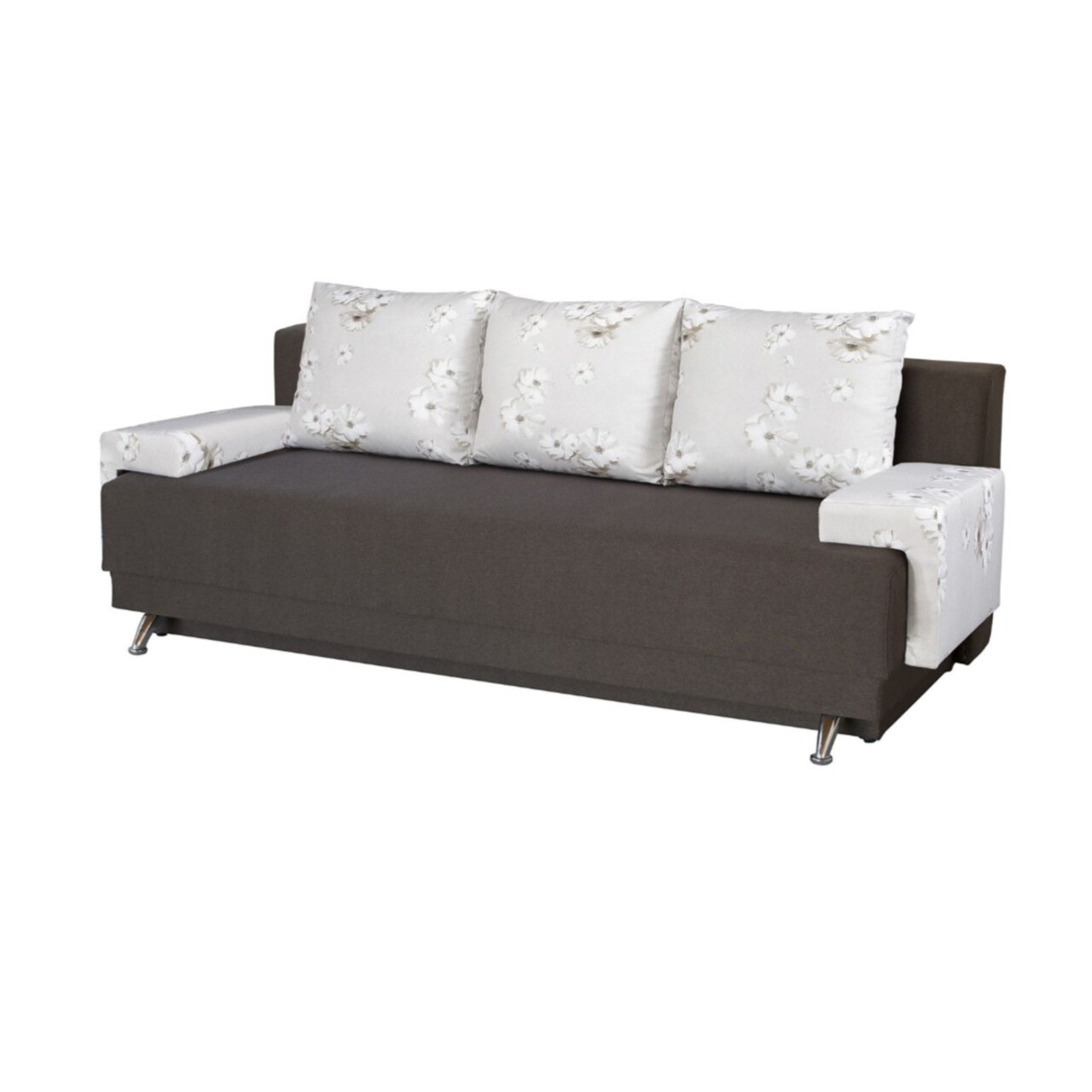 l-canapea-extensibila-roma-dark-chocolate-daisies-flower-205x90x86-cm-lada-de-depozitare-marobej Canapea Extensibila Roma Dark Chocolate Daisies Flower 205x90x86 cm + lada de depozitare, maro/bejTip: Extensibila | Garantie: 2 ani | Interval lungime: Peste 200 cm | Forma: Standard | Material tapiterie: Textil | Numar locuri: 3 - imagine 1