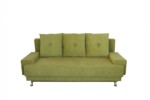Canapea extensibila Roma Lux Green 205x90x86 cm, cu lada de depozitareSuprafata pentru dormit: 140 x 190 x 41 cm | Interval lungime: Peste 200 cm | Forma: Standard | Tip: Extensibila | Material tapiterie: Textil | Numar locuri: 3 | Garantie: 2 ani - imagine 5
