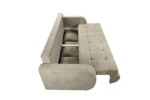Canapea extensibila Siena, 230x97x78 cm, cu lada de depozitare, BejGarantie: 2 ani | Tip: Extensibila | Material cadru: Lemn, MDF, PAL | Interval lungime: Peste 200 cm | Forma: Standard | Numar locuri: 3 - imagine 8