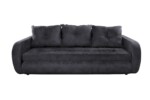 Canapea extensibila Siena, 230x97x78 cm, cu lada de depozitare, GraphiteTip: Extensibila | Material cadru: Lemn, MDF, PAL | Interval lungime: Peste 200 cm | Forma: Standard | Numar locuri: 3 | Garantie: 2 ani - imagine 2