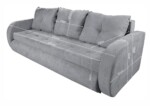 Canapea extensibila Siena, 230x97x78 cm, cu lada de depozitare, GriGarantie: 2 ani | Tip: Extensibila | Material cadru: Lemn, MDF, PAL | Interval lungime: Peste 200 cm | Forma: Standard | Numar locuri: 3 - imagine 4