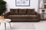 Canapea extensibila Siena, 230x97x78 cm, cu lada de depozitare, MaroGarantie: 2 ani | Tip: Extensibila | Material cadru: Lemn, MDF, PAL | Interval lungime: Peste 200 cm | Forma: Standard | Numar locuri: 3