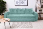 Canapea extensibila Siena, 230x97x78 cm, cu lada de depozitare, MintGarantie: 2 ani | Tip: Extensibila | Material cadru: Lemn, MDF, PAL | Interval lungime: Peste 200 cm | Forma: Standard | Numar locuri: 3