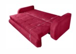 Canapea extensibila Siena, 230x97x78 cm, cu lada de depozitare, RosuGarantie: 2 ani | Tip: Extensibila | Material cadru: Lemn, MDF, PAL | Interval lungime: Peste 200 cm | Forma: Standard | Numar locuri: 3 - imagine 5