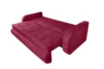 Canapea extensibila Siena, 230x97x78 cm, cu lada de depozitare, RosuGarantie: 2 ani | Tip: Extensibila | Material cadru: Lemn, MDF, PAL | Interval lungime: Peste 200 cm | Forma: Standard | Numar locuri: 3 - imagine 6