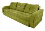 Canapea extensibila Siena, 230x97x78 cm, cu lada de depozitare, VerdeGarantie: 2 ani | Tip: Extensibila | Material cadru: Lemn, MDF, PAL | Interval lungime: Peste 200 cm | Forma: Standard | Numar locuri: 3 - imagine 4