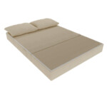 Canapea extensibila Urban Living, 136x80x40 cm, BejCompozitie umplutura: Spuma poliuretanica | Tip: Extensibila | Interval lungime: 101-150 cm | Forma: Standard | Numar locuri: 2 | Garantie: 2 ani - imagine 3