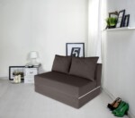 Canapea extensibila Urban Living, 136x80x40 cm, GriCompozitie umplutura: Spuma poliuretanica | Tip: Extensibila | Interval lungime: 101-150 cm | Forma: Standard | Numar locuri: 2 | Garantie: 2 ani