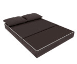 Canapea extensibila Urban Living, 136x80x40 cm, MaroCompozitie umplutura: Spuma poliuretanica | Tip: Extensibila | Interval lungime: 101-150 cm | Forma: Standard | Numar locuri: 2 | Garantie: 2 ani - imagine 3