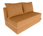 Canapea extensibila Urban Living, 136x80x40 cm, MelonCompozitie umplutura: Spuma poliuretanica | Tip: Extensibila | Interval lungime: 101-150 cm | Forma: Standard | Numar locuri: 2 | Garantie: 2 ani - imagine 2
