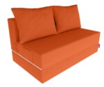Canapea extensibila Urban Living, 136x80x40 cm, OrangeCompozitie umplutura: Spuma poliuretanica | Tip: Extensibila | Interval lungime: 101-150 cm | Forma: Standard | Numar locuri: 2 | Garantie: 2 ani - imagine 2