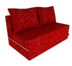 Canapea extensibila Urban Living, 136x80x40 cm, RosuCompozitie umplutura: Spuma poliuretanica | Tip: Extensibila | Interval lungime: 101-150 cm | Forma: Standard | Numar locuri: 2 | Garantie: 2 ani - imagine 2