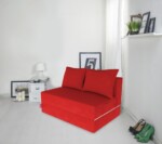 Canapea extensibila Urban Living, 136x80x40 cm, RosuCompozitie umplutura: Spuma poliuretanica | Tip: Extensibila | Interval lungime: 101-150 cm | Forma: Standard | Numar locuri: 2 | Garantie: 2 ani