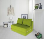 Canapea extensibila Urban Living, 136x80x40 cm, VerdeCompozitie umplutura: Spuma poliuretanica | Tip: Extensibila | Interval lungime: 101-150 cm | Forma: Standard | Numar locuri: 2 | Garantie: 2 ani
