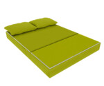 Canapea extensibila Urban Living, 136x80x40 cm, VerdeCompozitie umplutura: Spuma poliuretanica | Tip: Extensibila | Interval lungime: 101-150 cm | Forma: Standard | Numar locuri: 2 | Garantie: 2 ani - imagine 3