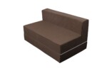 Canapea extensibila Urban Living 136x80x40 cm Dark Chocolate/ Daisies FlowerInterval lungime: 101-150 cm | Tip: Extensibila | Forma: Standard | Material tapiterie: Textil | Numar locuri: 2 | Compozitie umplutura: Spuma poliuretanica | Garantie: 2 ani - imagine 5