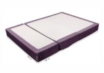 Canapea extensibila Urban Living, 136x80x40 cm Purple/StripesInterval lungime: 101-150 cm | Tip: Extensibila | Compozitie umplutura: Spuma poliuretanica | Garantie: 2 ani | Material tapiterie: Textil | Numar locuri: 2 | Forma: Standard - imagine 3